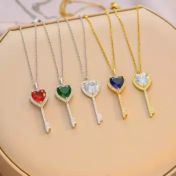 Цепочка на ключицу, универсальное ожерелье с ключами, ювелирные изделия