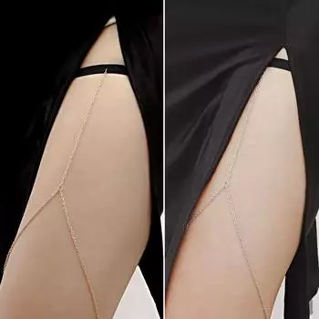 Цепочка на ногу, эластичная лента, регулируемая длинная кисточка, однослойная, универсальная, декоративная, простая для женщин золотистый