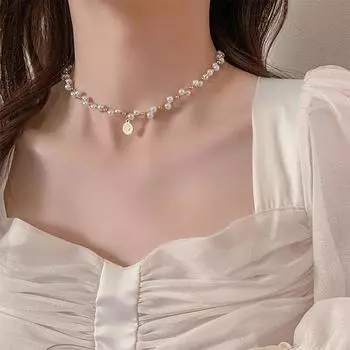 Цепочка на шею для монет из чистого серебра S925 и золота