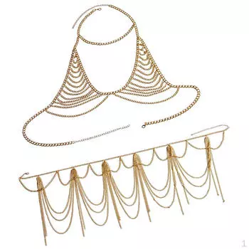 Цепочка на талии танкини серебряный