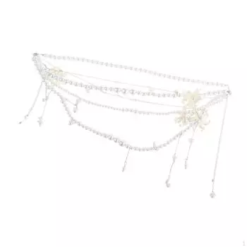 Цепочка на талию для женщин, пояс, летнее пляжное регулируемое вечернее платье, многослойное Flower