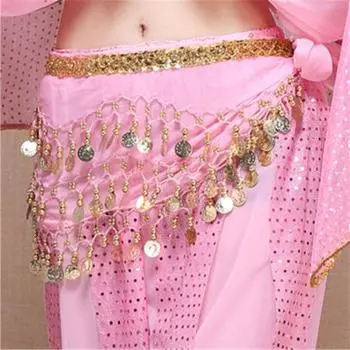 Цепочка пояс для танца живота с блестками костюмы для танца живота новый шарф для бедер для женщин фиолетовый