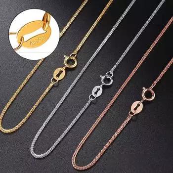 Цепочка Rael 18K Gold Цена Белая Желтая Роза Распродажа Чистое Золото Au750 Ожерелье Лучший Подарок Для Женщин 45cm&about 0.5g розового золота