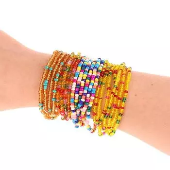 Цепочка с бусинами на талии для женщин, красочные африканские бусины для живота, сексуальные цепочки для тела, украшения для живота в стиле бохо as the picture