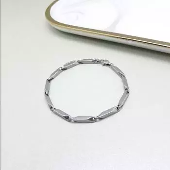 Цепочка с дынными семенами, мужское ожерелье, браслет, набор, ручная работа, бриллиантовая цепочка, нишевая, высококачественная, универсальная, цепочка-палка