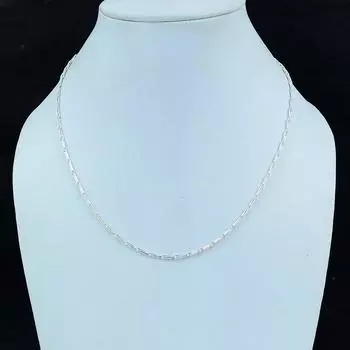 Цепочка-скрепка Серебряная цепочка, Цепочка из стерлингового серебра 925 пробы, Цепочка для подвесок, Серебряная цепочка для подвески, Серебряная цепочка для подвески 20 серебряный