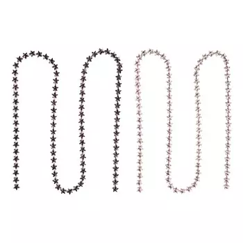 3,28-футовая цепочка со стразами в форме звезды, ширина 0,4 дюйма, отрезная, цветная, пришивная железная цепочка со стразами Purple