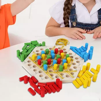 Цепочка Треугольник Шахматная Игра Упражнение Мышление Образовательная Игрушка Стратегия для Пикника Родитель