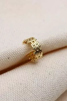 Цепочка золотого цвета, серьги-манжеты для ушей, хрящевые серьги