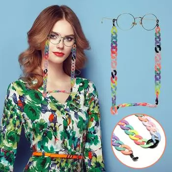 Цепочки для очков и шнуры для женских солнцезащитных очков, ремешки для держателей солнцезащитных очков синий