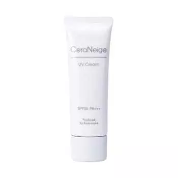 CeraLabo [CeraNeige UV Cream (50g) SPF30PA+++] Sunscreen, Makeup base, UV absorber free, Zinc oxide free, Can be removed with face wash, Sensitive ski