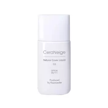 CeraLabo Natural Cover Liquid 03 Жидкая тональная основа Healthy Ocher Для здоровой кожи Не содержит УФ-поглотителей Не содержит оксида цинка Для чувствительной кожи Разработано