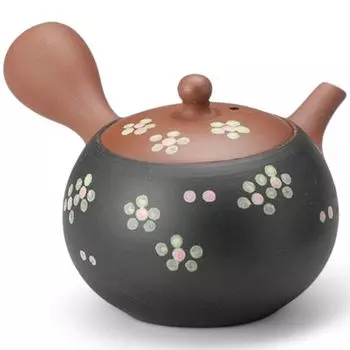Ceramesh Green Teapot with Made in Japan J-kitchens Tokoname-yaki Strainer, 210cc,