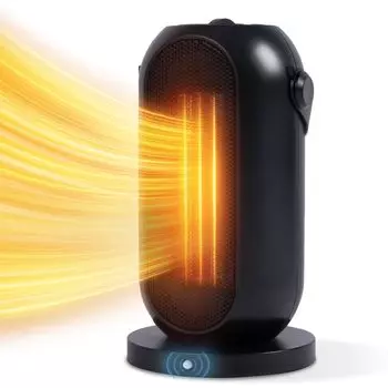 Ceramic Automatic Ceramic Fan Motion Overheat Fall Quick Air 3 Electric Prevents forgetting to turn Energy [Tentsu Light] Heater, Small, Swing,