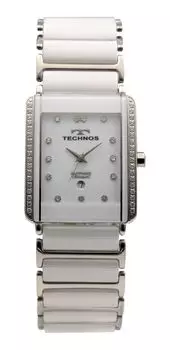 Ceramic Date T9C09TW White Watch [Technos] Men s