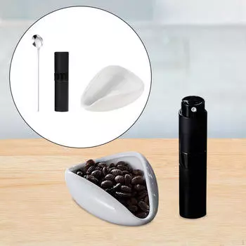 Керамический диспенсер для кофейных зерен с ложкой-лопаткой, контейнер для подарков и чая белый