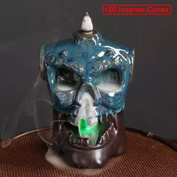 Ceramic Flowback Incense Stove Artistic Conception Waterfall Decoration Incense Stove Handicrafts Yoga Incense