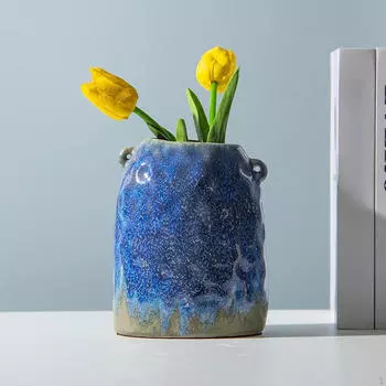Ceramic Flower Vase Modern Minimalist Simple Decorative Table Tabletop Ornament for