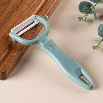 Ceramic Peeler Multi-functional Potato Peeler Household Multi-functional Kitchen Vegetable and Fruit Plastic Peeler зелёный