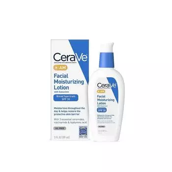 [CeraVe] Увлажняющий лосьон для лица CeraVe AM 89 мл, 1 шт.