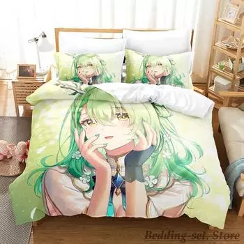 Ceres Fauna Bedding Set Single Twin Full Queen King Size Bed Set Adult Kid Bedroom Duvetcover Sets Anime Parure de lit Bed EU Single 135x200cm