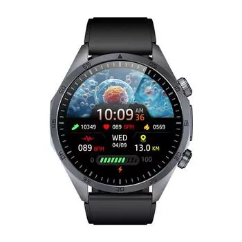 CES Sleep Aid Smart Watch TK29 для мужчин, 1,43-дюймовый Amoled, большой экран, ЭКГ, мониторинг здоровья, женский спортивный фитнес-трекер, умные часы чёрный