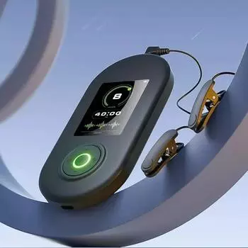 CES устройство для электротерапии при бессоннице, тревога и депрессия, мигрень, облегчение головной боли, инструмент для быстрого сна чёрный