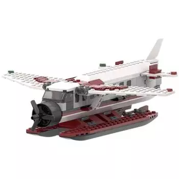 Cessna Caravan Многоцелевой легкий самолет Сборка Блоков Модель самолета Фигурки Кирпичи Игрушки Коллекция для подарка