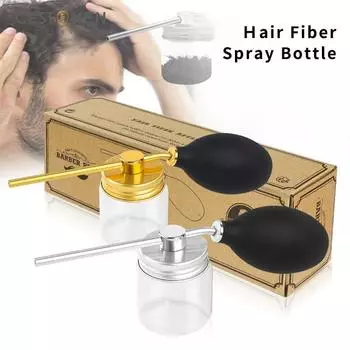 CESTOMEN резиновая насадка-распылитель для подушки безопасности, стеклянная парикмахерская, наращивание волос, волокно, аппликатор для распыления порошка, парикмахерский аппликатор для укладки волос, бутылка для выпадения волос