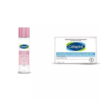 Cetaphil Bright Healthy Niacinamide Vitamin B3 Sea Daffodil Extract Radiance Refresh Toner Cream, белый, упаковка 150 мл VVF India Очищающий