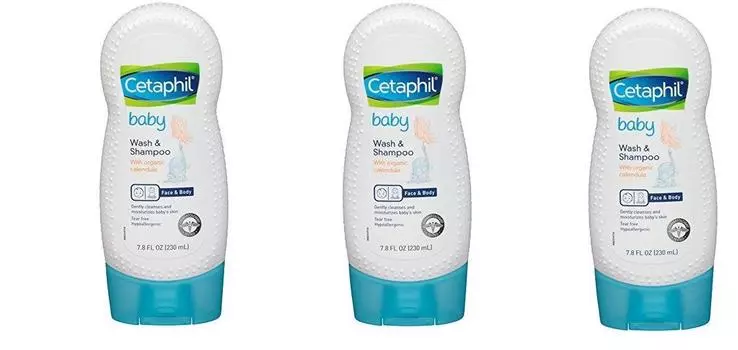 Cetaphil Детское средство для мытья и шампунь с органической календулой, 3 унции, 7,8 (Детское мыло)