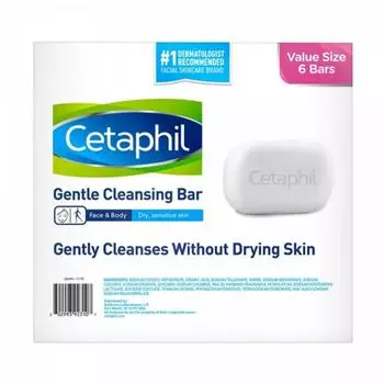 Cetaphil Gentle Cleansing Bar 127 г, 6 упаковок