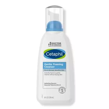 Cetaphil Gentle Foaming Cleanser для умывания для чувствительной кожи, 8,0 унций