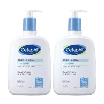 Cetaphil Gentle Skin Cleanser 591 мл Набор из 2 средств для лица и тела Очищающий гель для лица Уход за кожей Увлажнение Сухая кожа Чувствительная кожа