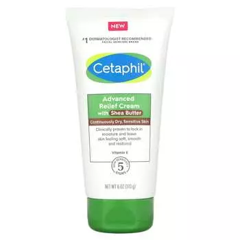 Cetaphil, Лосьон Advanced Relief с маслом ши, без отдушек, 6 унций (170 г)
