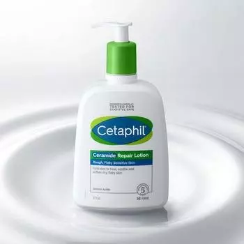 Cetaphil Лосьон с керамидами 473 мл Специальный (Лосьон 118 мл + наклейка с изображением динозавра Fidget Dino в комплекте)