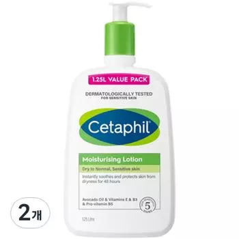 Cetaphil Moisturizing Body Lotion, 1.25L, 2 units