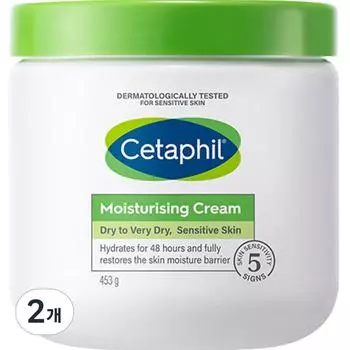 Cetaphil Moisturizing Cream, 453g, 2 units