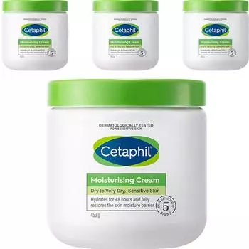 Cetaphil Moisturizing Cream, 453g, 4 units