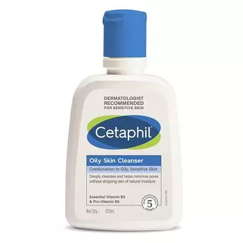 Cetaphil Очищающее средство для жирной кожи , Ежедневное умывание для жирной кожи, склонной к акне , Нежная пена Pack of 1