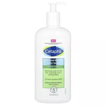 Cetaphil, Охлаждающий гель для душа, без отдушек, 20 жидких унций (591 мл)