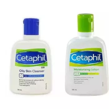 Cetaphil Oil Remover Средство для умывания лица 125 мл и увлажняющий лосьон 100 мл