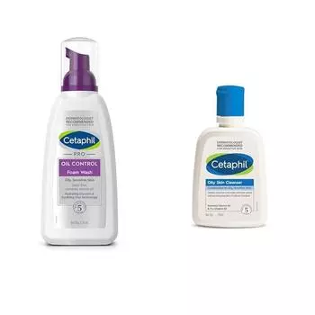 Cetaphil PRO Oil Control Foam Face Washing for Acne & Oily Prone Skin 236ml Очищающее средство для жирной кожи, ежедневное умывание для жирной кожи, 125 мл