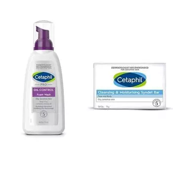 Cetaphil PRO Oil Control Foam Face Washing For Acne & Oil Prone Skin 236ml VVF India Очищающее и увлажняющее мыло Syndet, 75 г