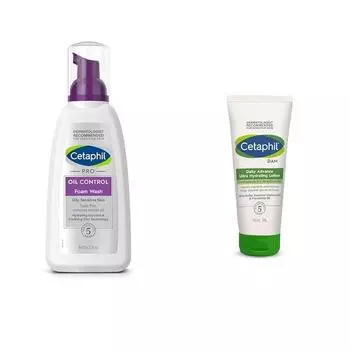 Cetaphil PRO Oil Control пенка для умывания лица для кожи, склонной к акне и жирности, 236 мл Daily Advance ультра увлажняющий лосьон, увлажняющий крем 100 г