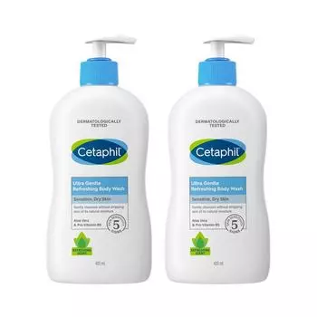 Cetaphil Ultra Gentle Refreshing Body Wash, 400ml, 2 units