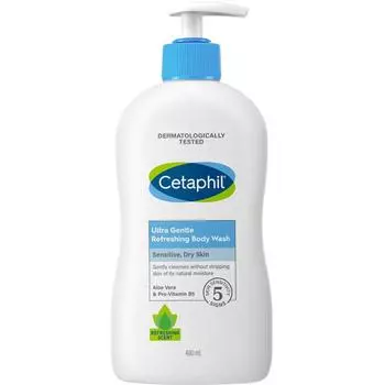 Cetaphil Ultra Gentle Refreshing Body Wash, 400ml, 1 unit