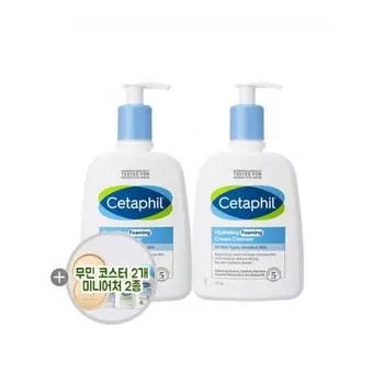 Cetaphil Увлажняющая нежная пенка для снятия макияжа 473 мл 2 шт. в упаковке NONE