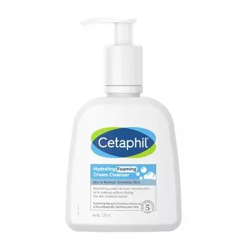 Cetaphil Увлажняющая пенка для умывания 236 мл для мужчин и женщин Мягкое глубокое очищение Защита от загрязнений