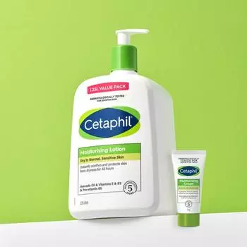 Cetaphil увлажняющий высокоувлажняющий гипоаллергенный лосьон большого объема 1,25 л + крем 50 г